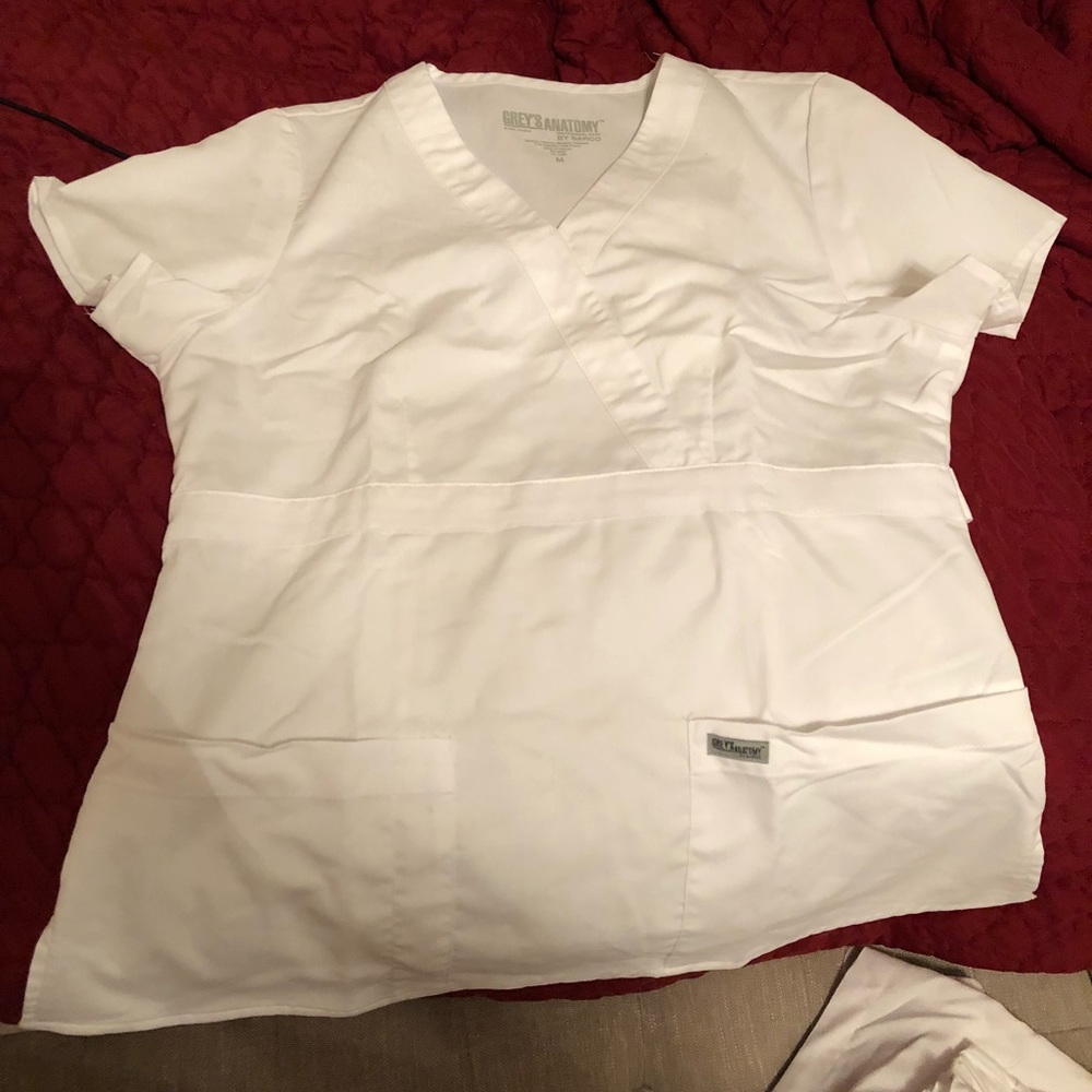 White Grey’s Anatomy scrub set